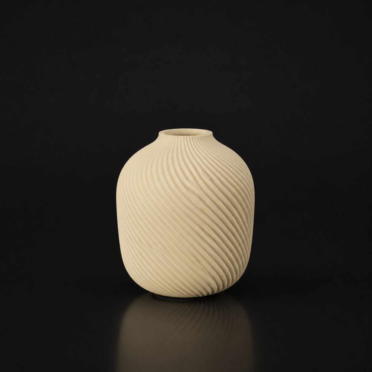 Spiral Vase Desert Tan