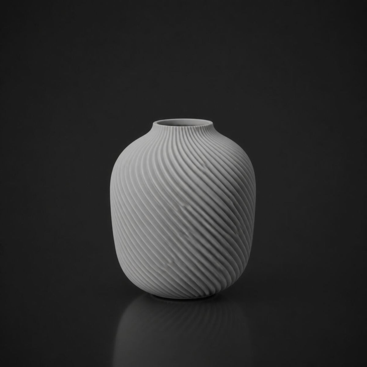 Spiral Vase Gray