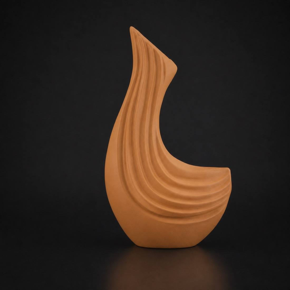 Swan Vase (only vase) Caramel