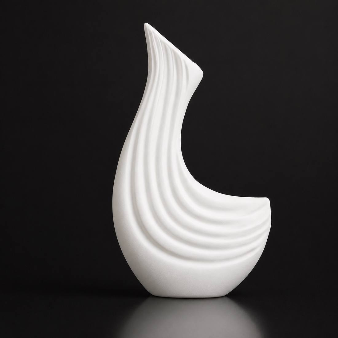 Swan Vase White