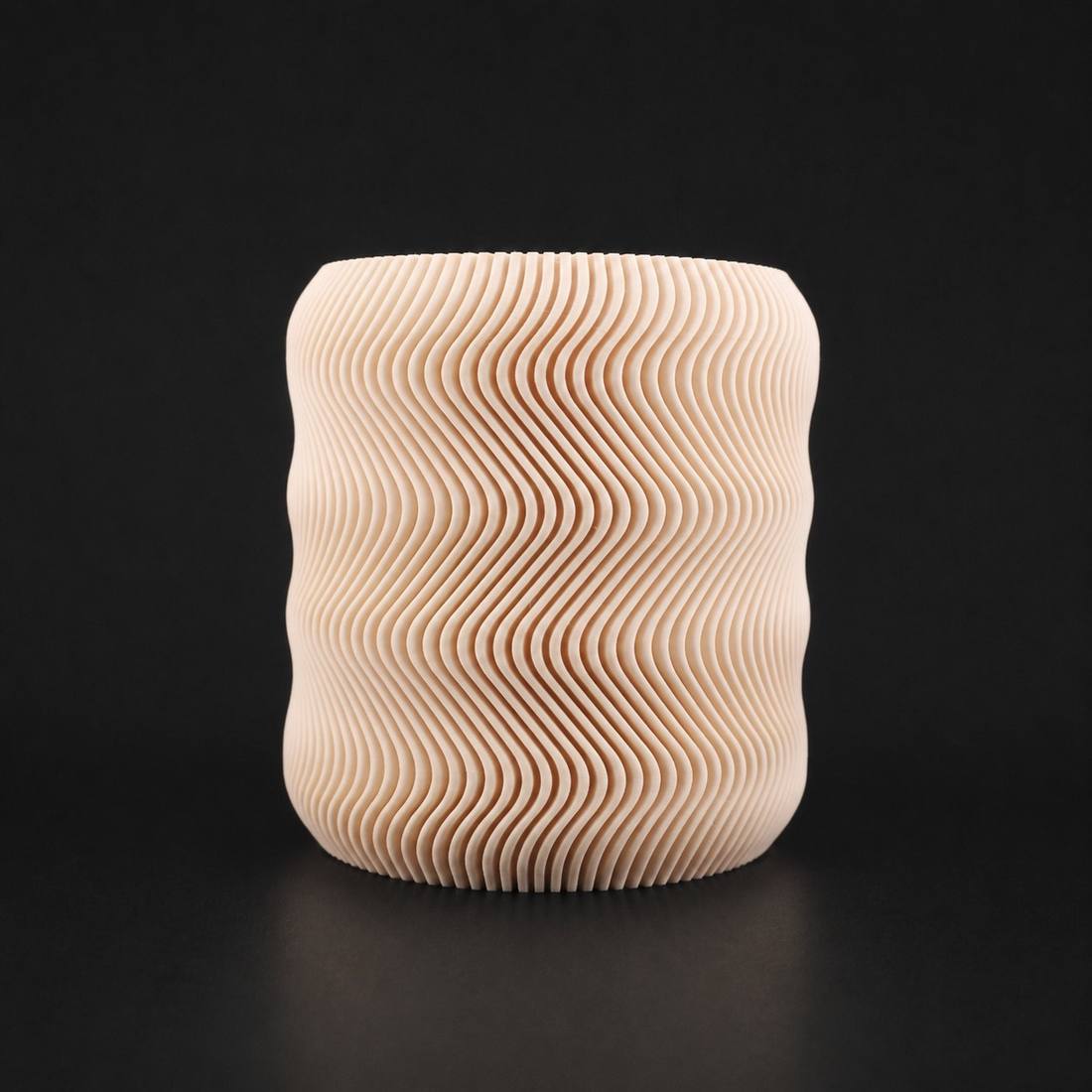 Swrill Planter Matte Beige