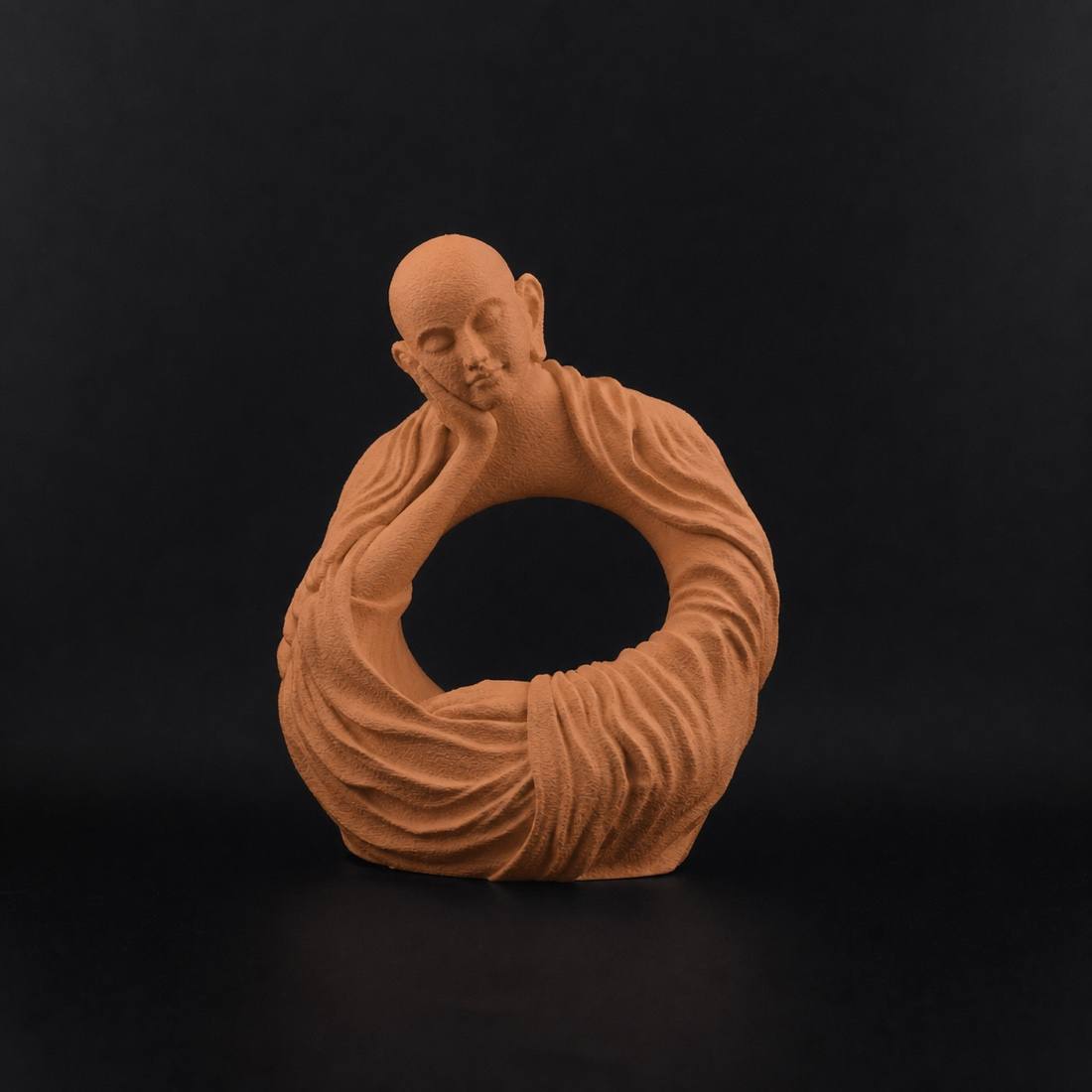 Thinking Monk Terracotta