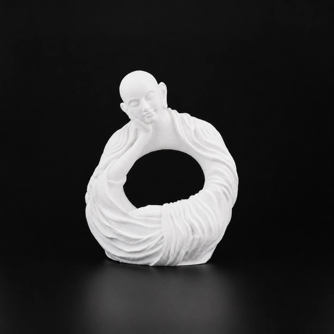 Thinking Monk White