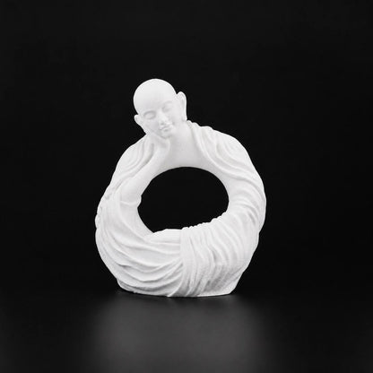 Thinking Monk White