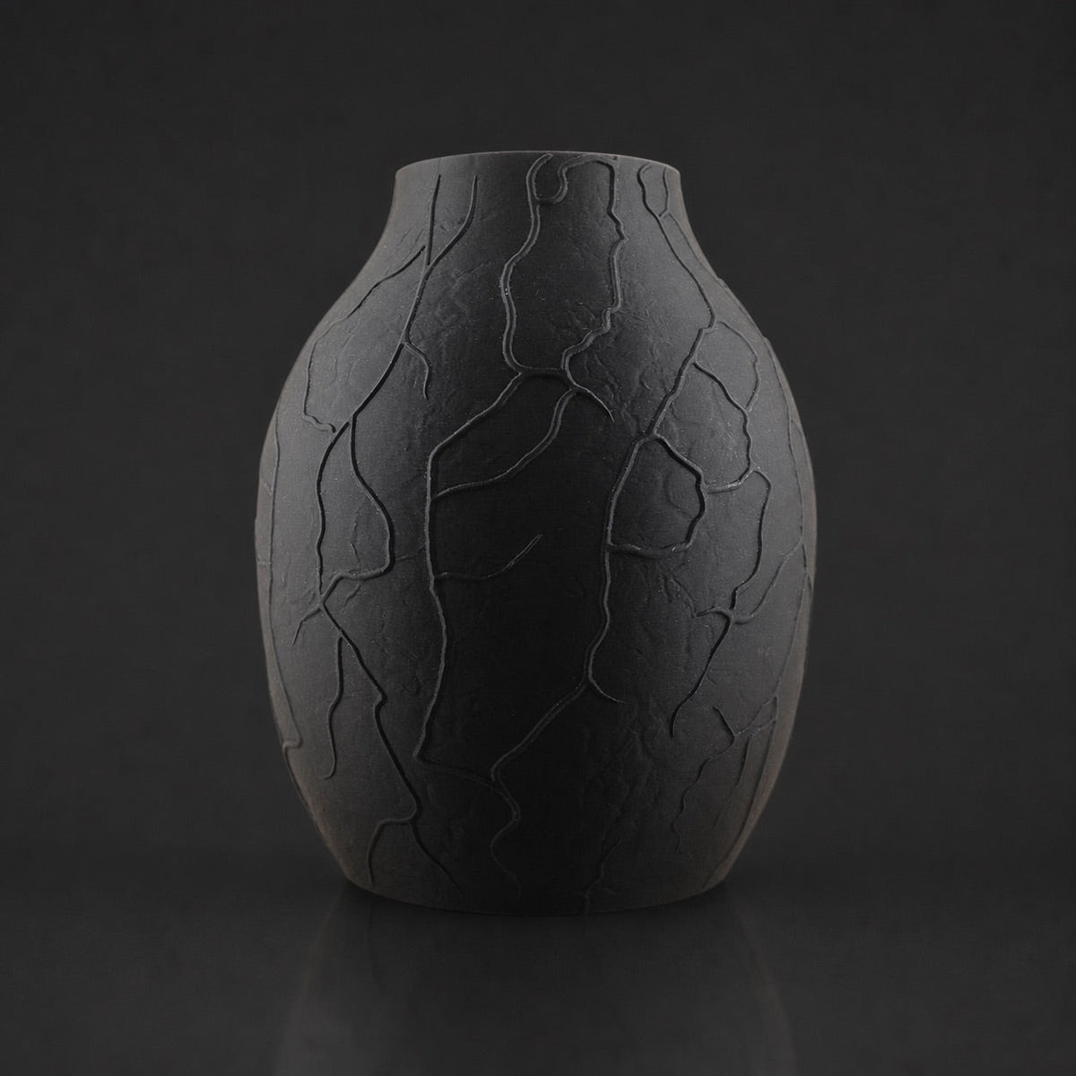 Veins Vase Ashen Concrete