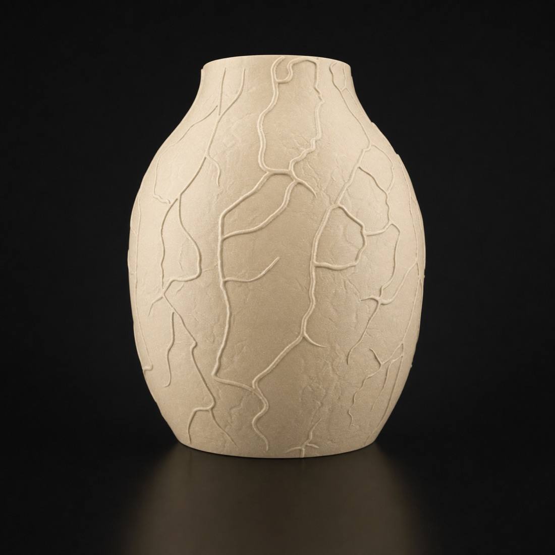 Veins Vase Desert Tan