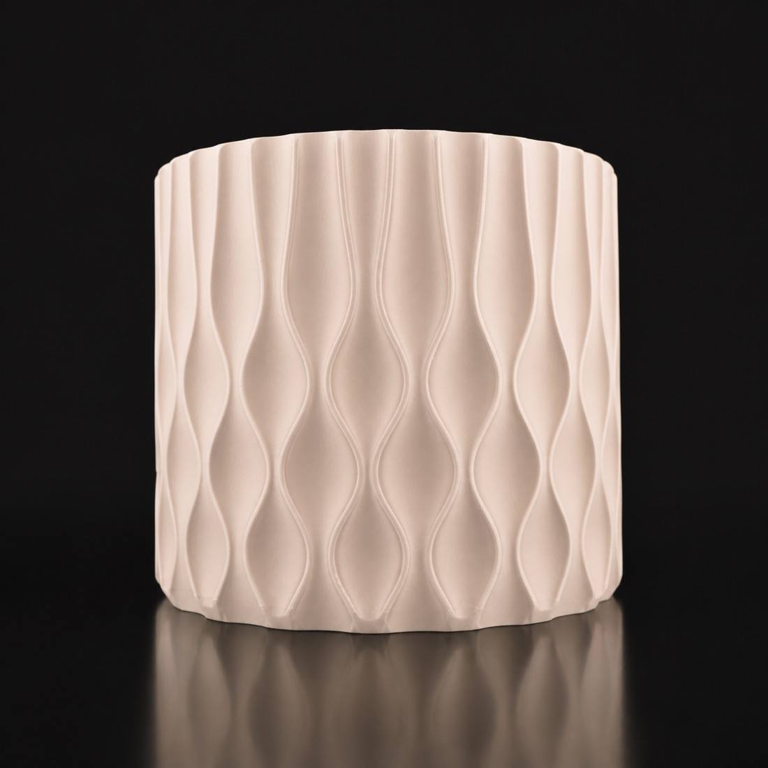 Wave Planter matte-beige