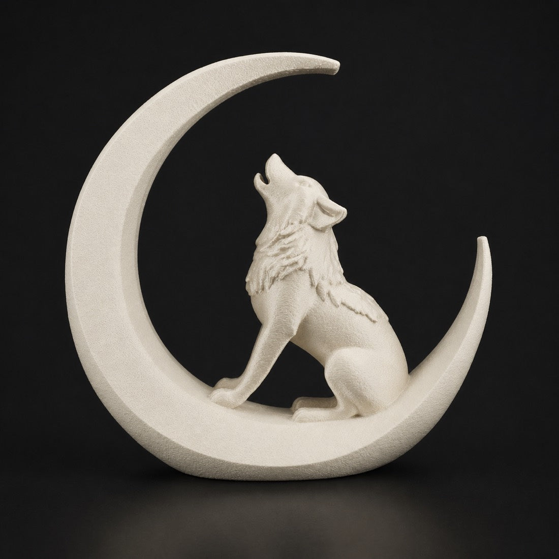 Wolf Decor in Bone White finish
